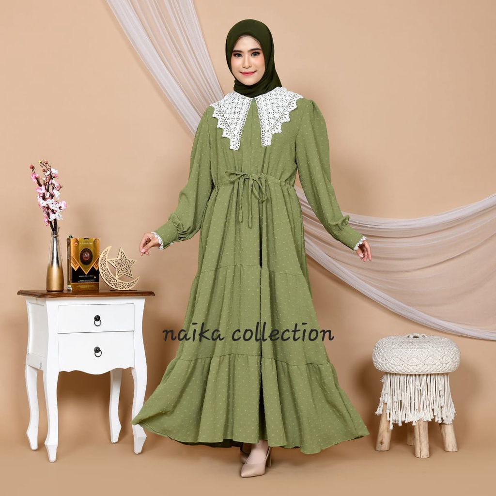 Gamis Crinkle Uragiri gamis bahan crinkle airflow cantik