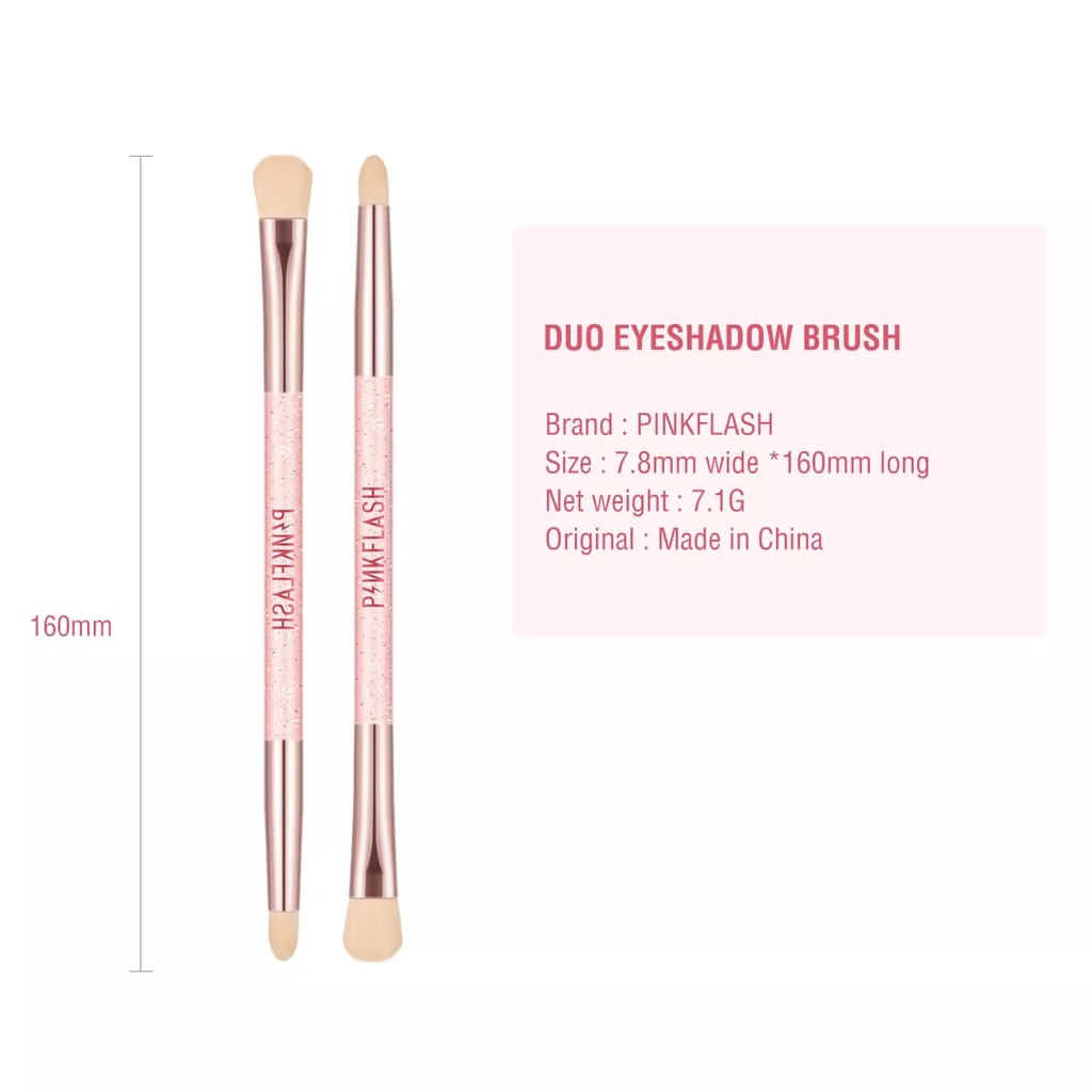 Pinkflash Brush Multi Use Duo Brush Eyebrow And Brush Eyeshadow Pinkflash Brush Pinkflash Brush Make Up Pinkflash Kuas Wajah Pinkflash Kuas Make Up Pinkflash Brush Pink Flash