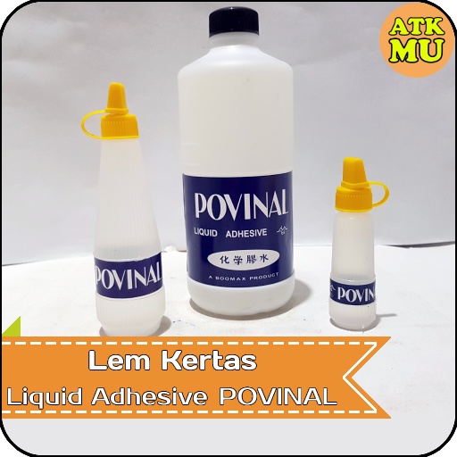 

Lem Kertas Cair Liquid Adhesive POVINAL 500ml