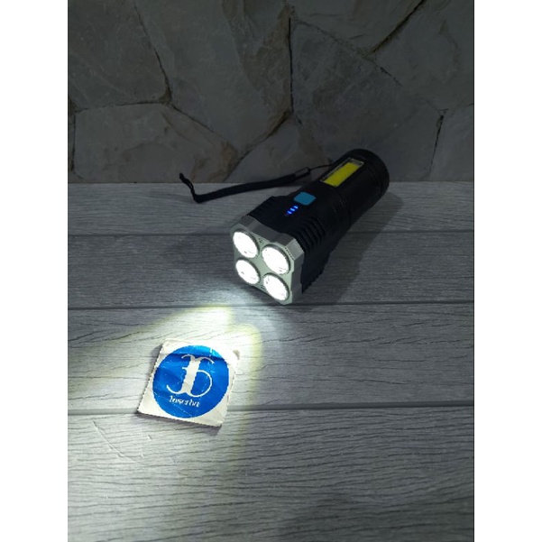 Senter Led 4 Mata Led COB Emergency Charge Mitsuyama MS 1223 ORIGINAL