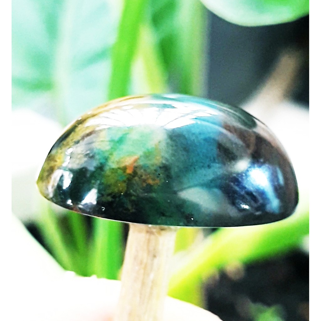 BACAN DOKO batu akik natural bacan doko majiko panca warna super kristal size jumbo mumbul 22,5mm