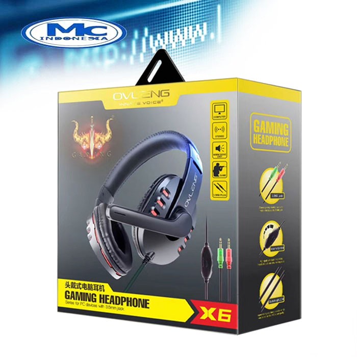 Headphone / Headset Gaming Ovleng X6