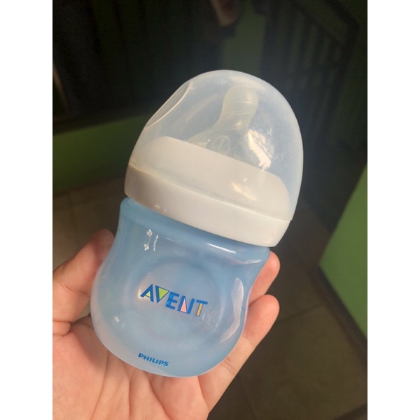 preloved botol susu avent Biru) 1 x 125ml Botol Susu bayi, Philips Avent Natural Bottle / Dot bayi