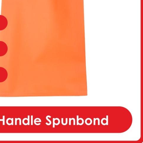 

❉ GOODIE BAG SPUNBOND HANDLE LUSINAN 38x45 / Tas Belanja Murah (Orange) ➥
