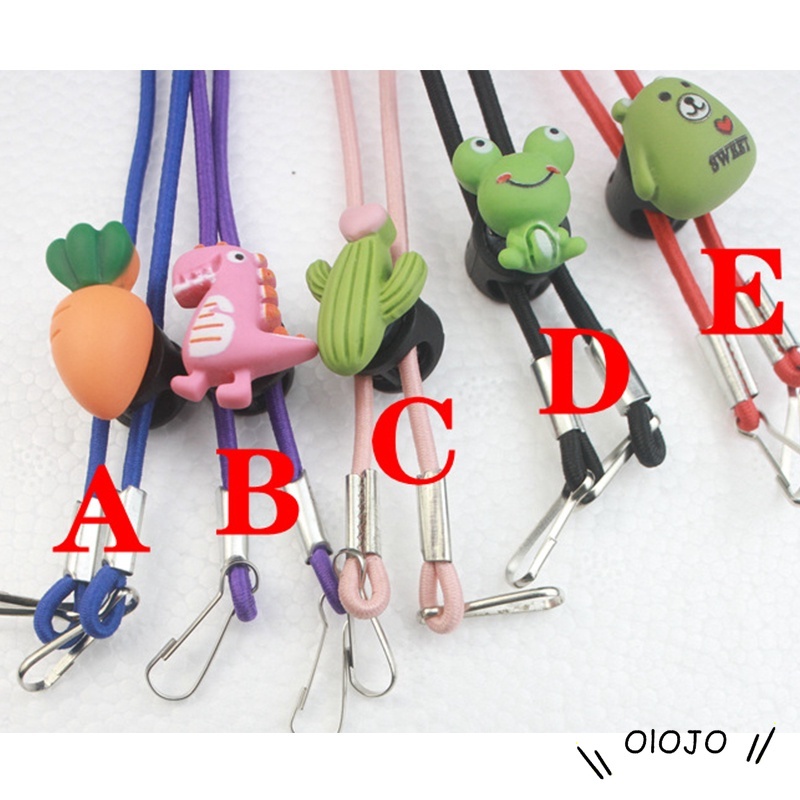 Kartun Masker Wajah Lanyard Kacamata Tali Yang Dapat Disesuaikan Dengan Kabel Ekstensi Kait - ol