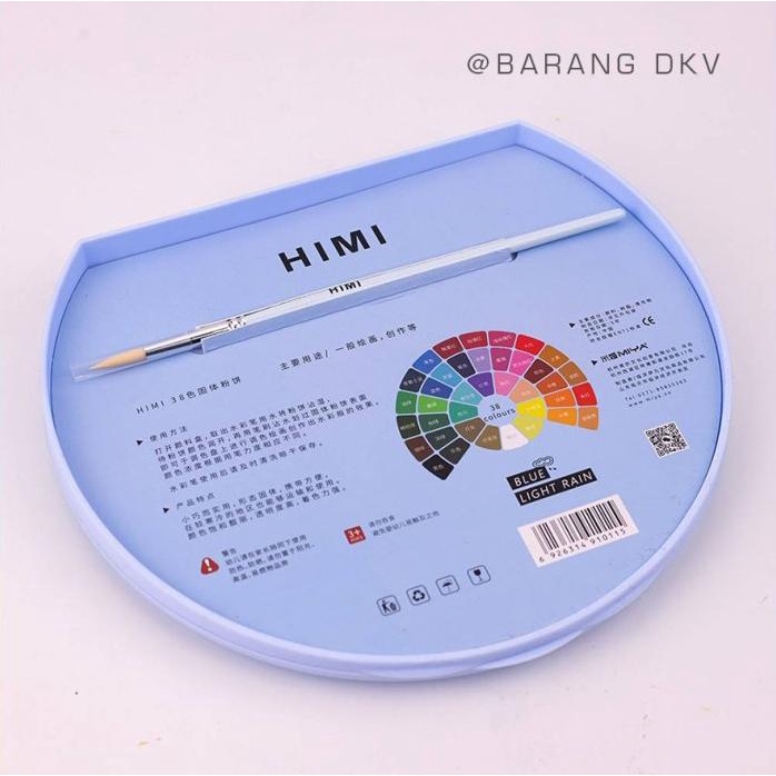 

Miya Himi Watercolor Solid 38 Colors Warna + Kuas