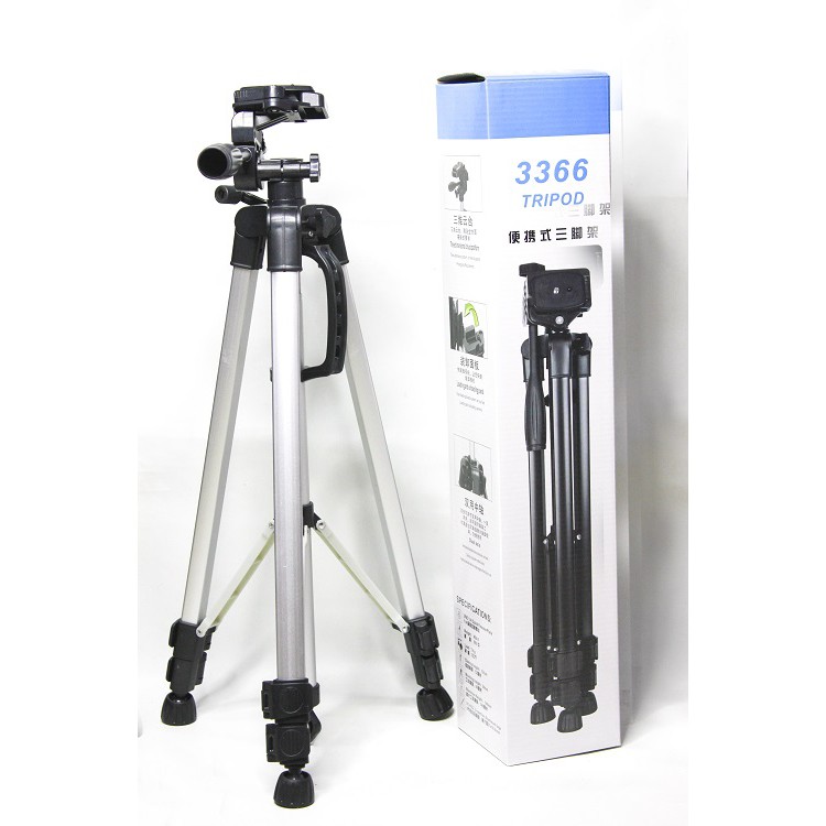 TRIPOD CAMERA 3366 YUNTENG ORIGINAL TRIPOD + HOLDER CAMERA DV SLR PORTABLE LIVE FULL LIGHT BRACKET /  Free Holder U