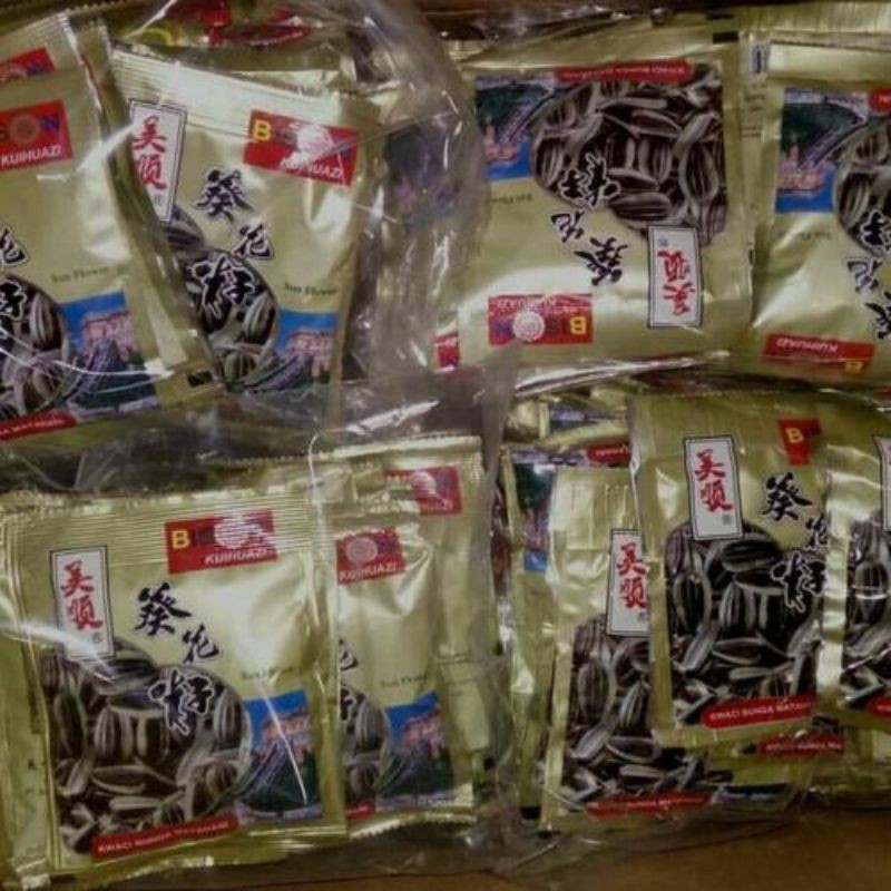 

Kuwaci gurih kuaci bison asin biji bunga matahari makanan ringan pak murah