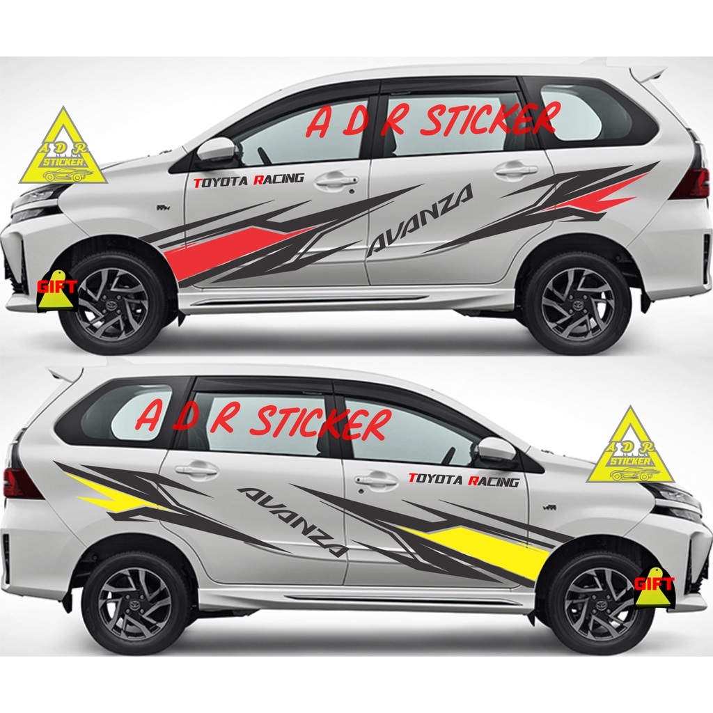 NEW STICKER STIKER MOBIL AVANZA CUTTING STICKER STIKER MOBIL TOYOTA AVANZA INNOVA