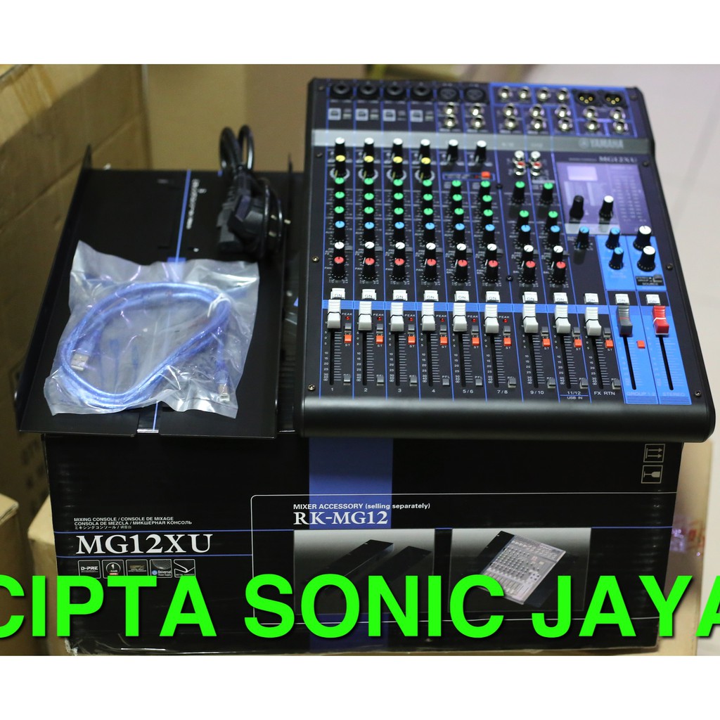 mixer yamaha MG 12 XU MG12XU original Indonesia