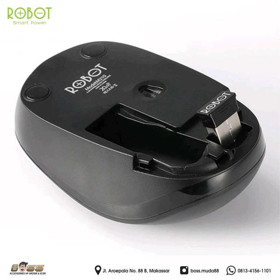 M210 - Mouse Wireless Robot M210 2.4G Optical Mouse Gamins Original