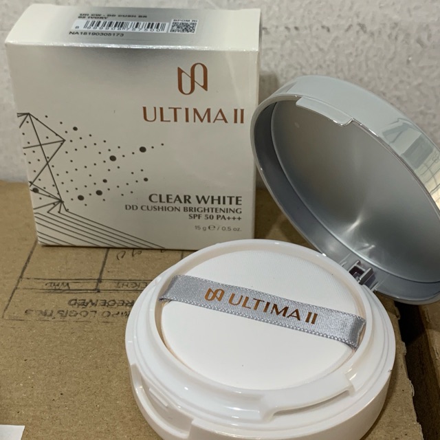 Ultima Ii Clear White Dd Cushion Brightening Spf 50 15gr Shopee Indonesia