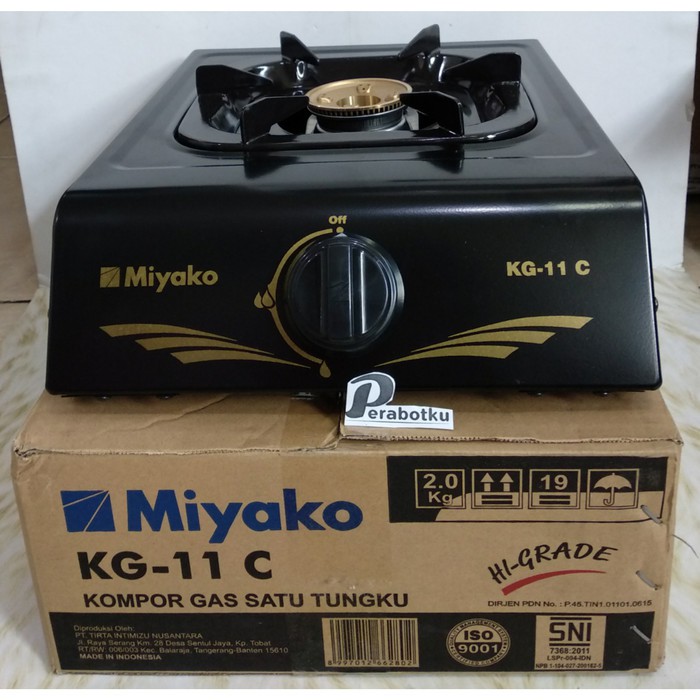 Kompor Gas Miyako KG- 11C / Kompor Satu Tungku Tekanan Rendah