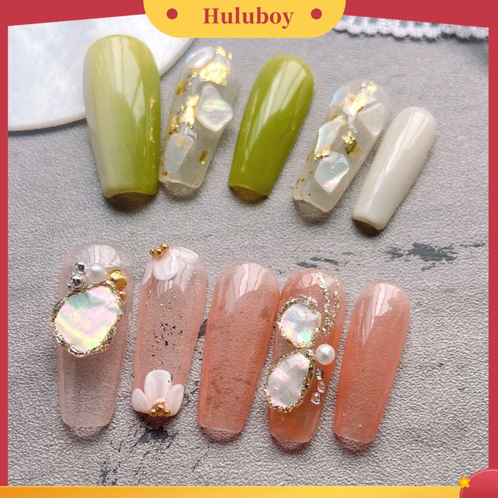 Huluboy Huluboy♡ 1 Kotak Dekorasi Kuku Ultra Tipis Warna Permen Untuk Manicure