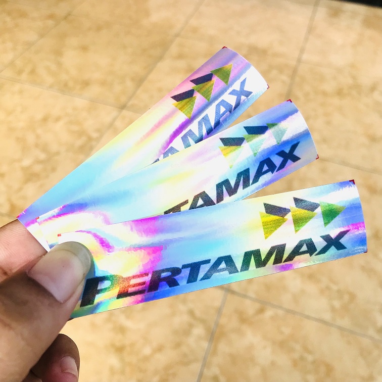 Stiker Hologram Pertamina Petronas Pertamax Turbo Bijian Anti Air