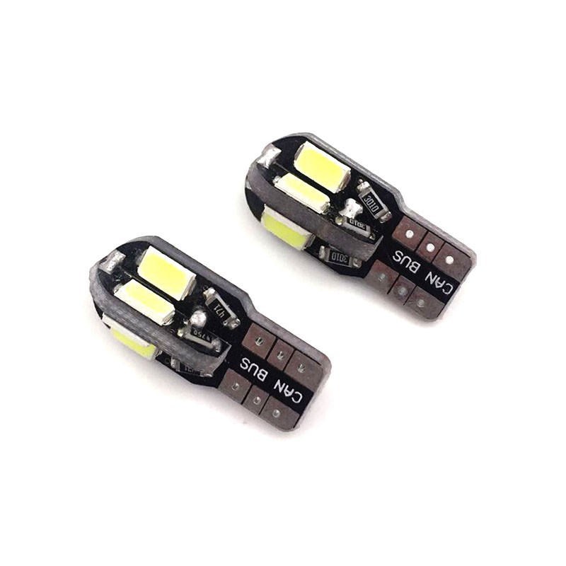 1 pc Lampu LED T10 8SMD W5W 194 5630 untuk Membaca