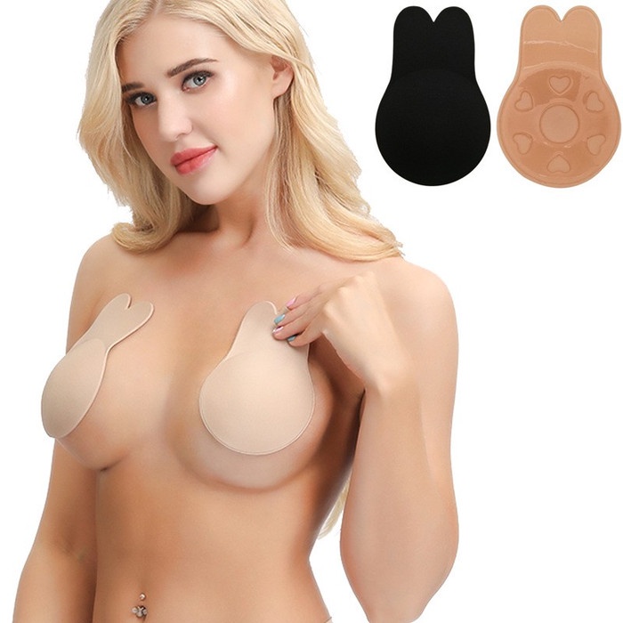 CEV - Multi Nipple Pad Cover Sponge Pad Penutup Puting Angel Bra Push Up Bra - Hitam