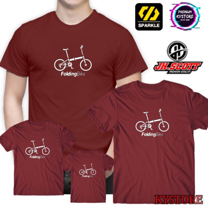 Baju Foldingbike kaos keren size S,M,L,XL,XXL Edisi Famili - Kystore