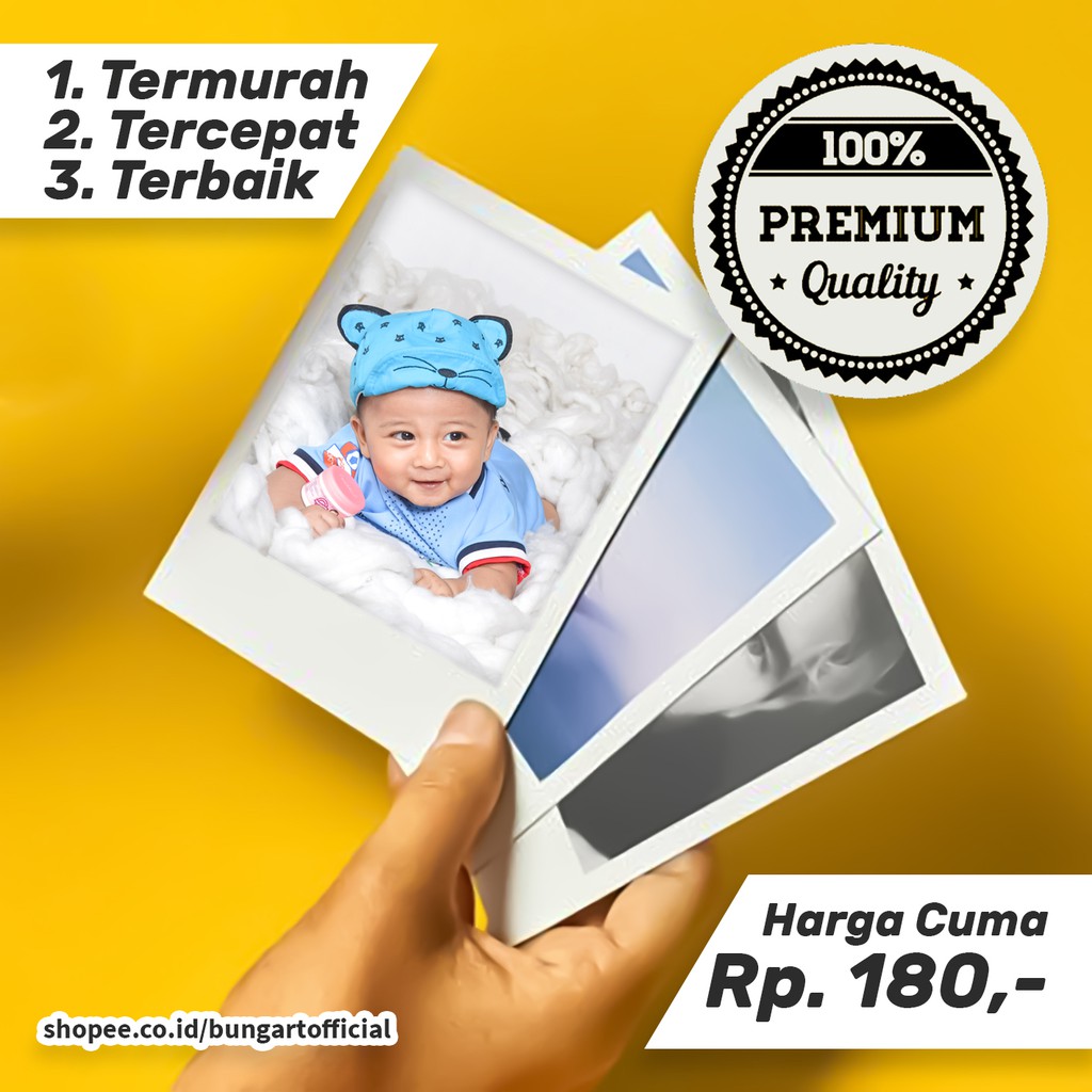  COD CETAK POLAROID  2R  UKURAN 6 CM  X 9 CM  TERMURAH 