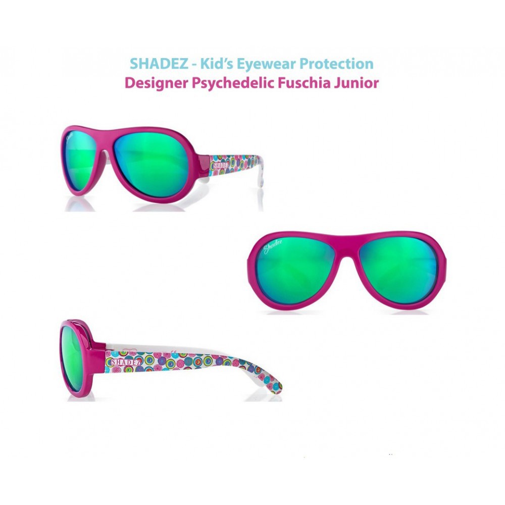 Shadez Kids Anti UV Eyewear Protection Junior Kacamata Pelindung Anak - Psychedelic Fuschia