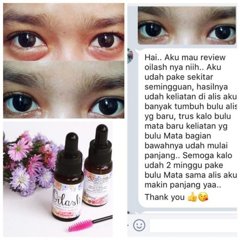 OIL LASH SERUM ALIS DAN BULU MATA / OILASH SERUM PENUMBUH PENGHITAM PELEBAT ALIS DAN BULU MATA