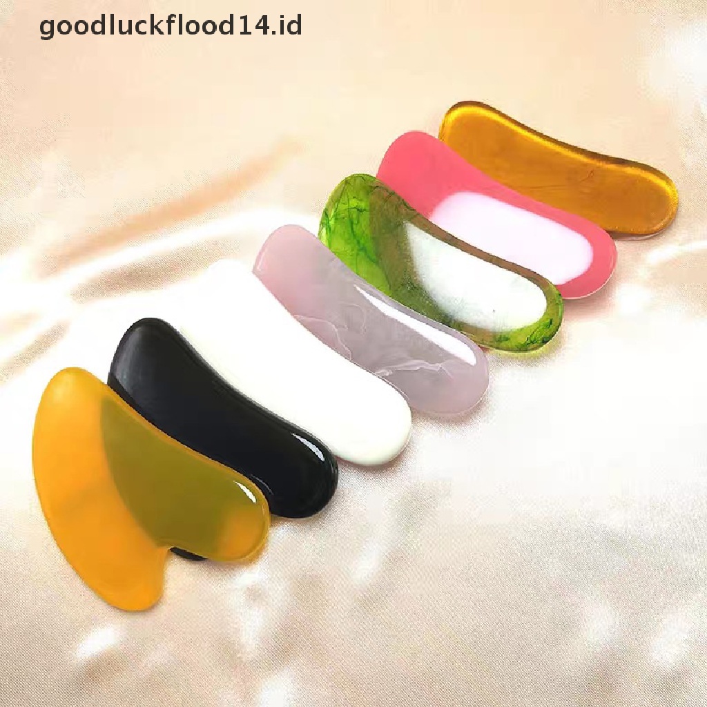 [OOID] 2pcs Face Massage Roller Gua Sha Scraper Board Kit Facial Lifting Body Slimming ID