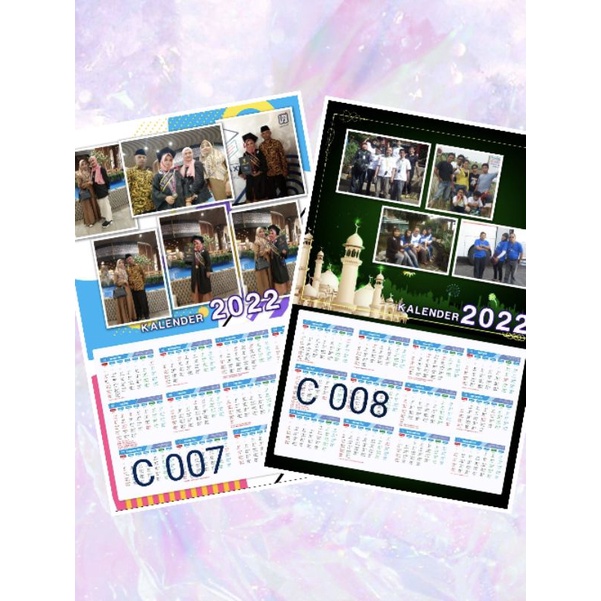 

Kalender 2022 Custom Pakai Poto Sendiri, 9500
