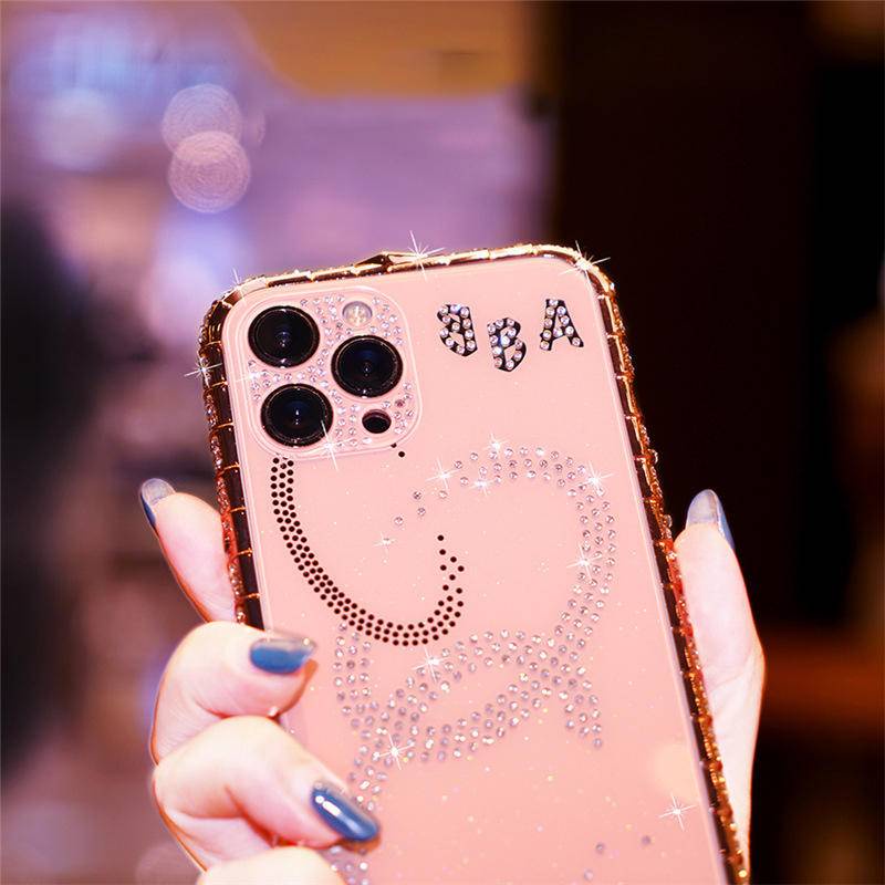 3 in 1 Case Bumper Metal Hias Glitter Berlian Imitasi Cover iPhone 13 12 11 Pro MAX