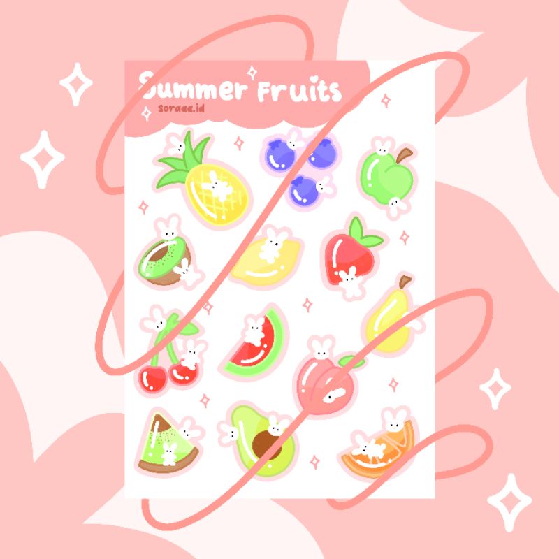 

sticker sheet || Summer Fruits