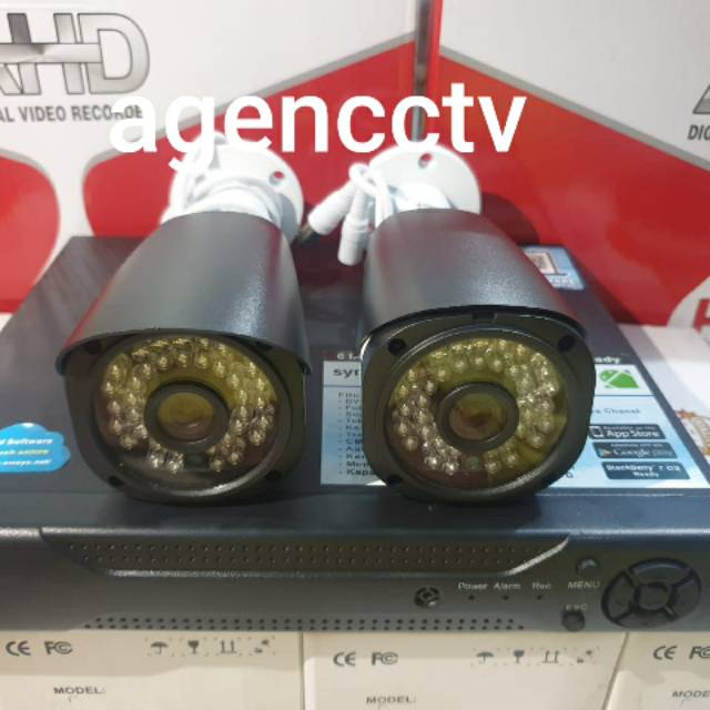 Paket cctv 2chanel 5mp full hd ic sony outdoor anti air