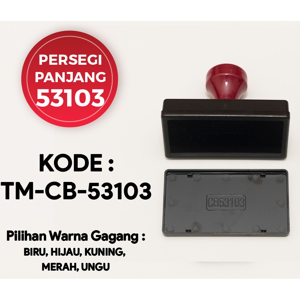 

Gagang Flash Stamp PERSEGI PANJANG 53103 (53x103mm) -TM-CB-53103