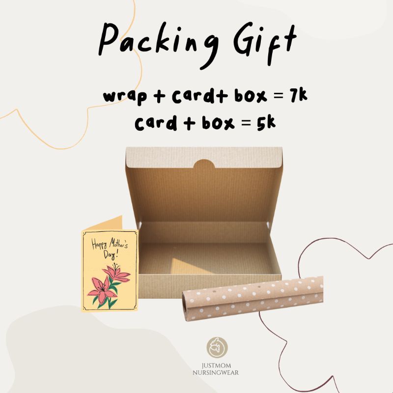 

tambahan Kertas Kado Box atau ucapan