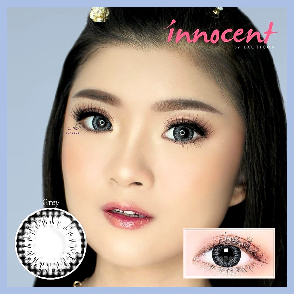 SOFTLENS X2 INNOCENT NORMAL &amp; MINUS -0.50 sd -3.00 FREE LENSCASE DIA 16MM BIG EYES BY EXOTICON / Softlen Soflen Soflens