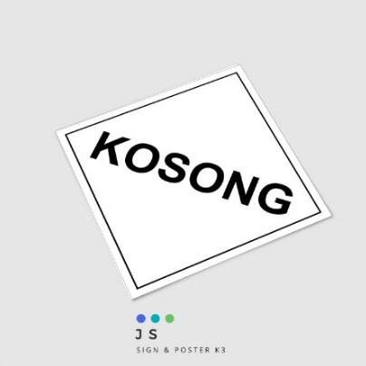 STICKER SIMBOL LIMBAH B3 - KOSONG