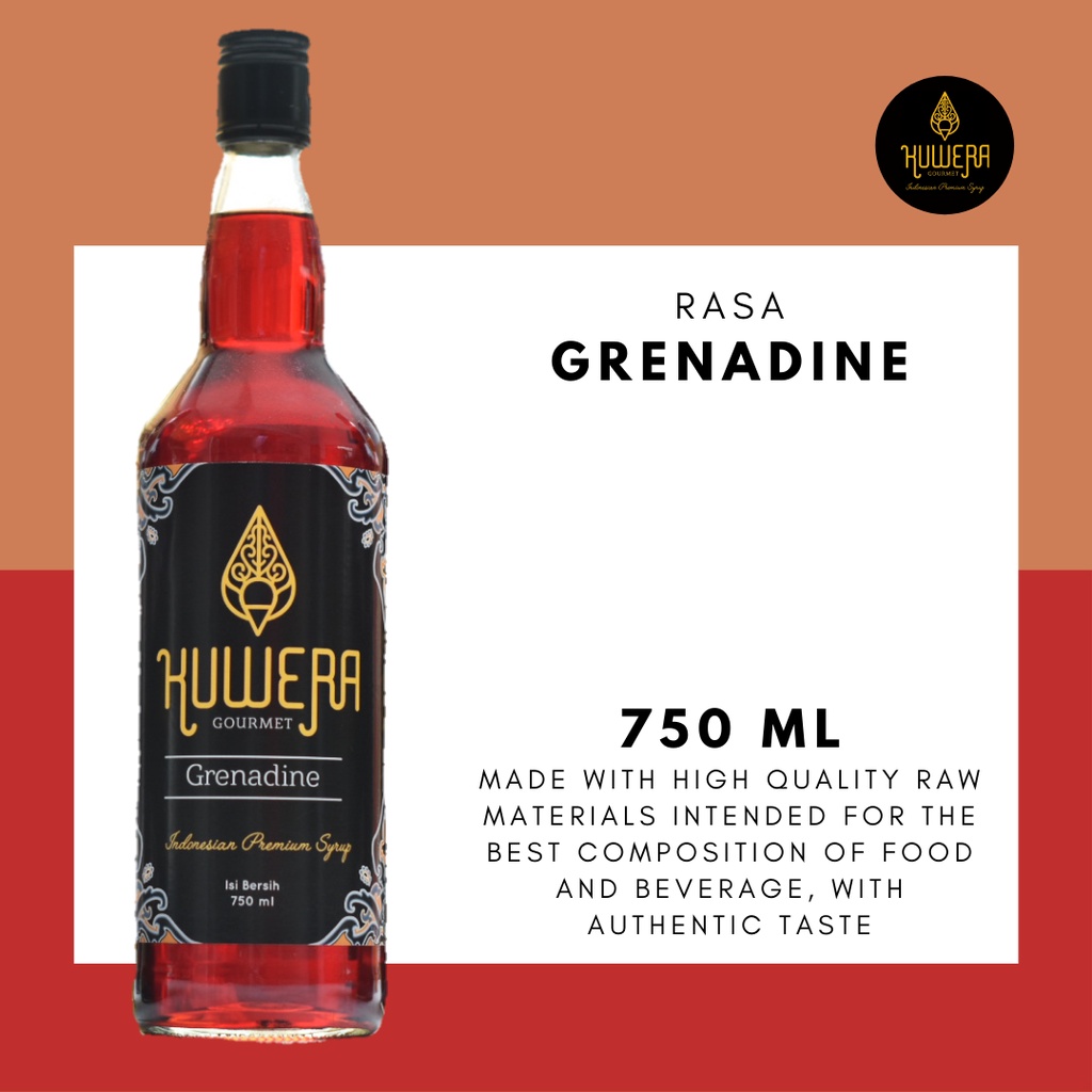 

Sirup Grenadine - Kuwera Syrup 750 ml