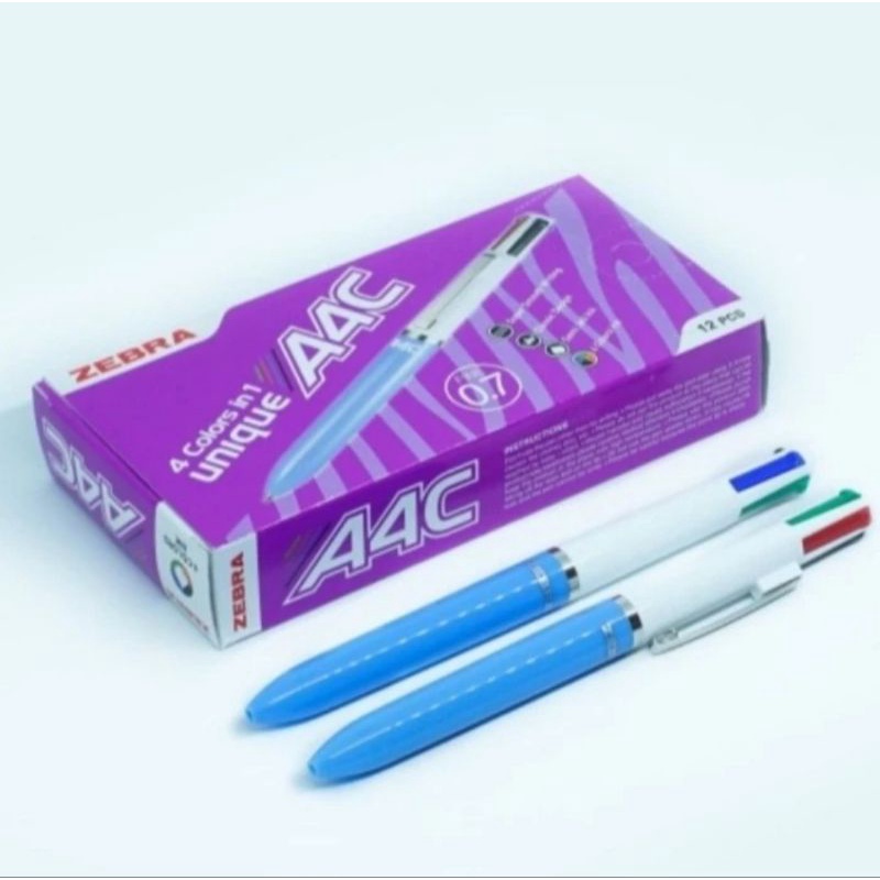 

Bolpoint / Bolpen / Pulpen 4 Warna Zebra A4C 0,7
