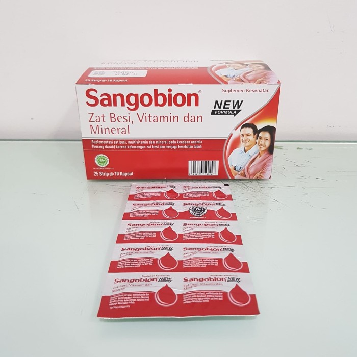 Jual Sangobion Per Strip 10 Kapsul Shopee Indonesia