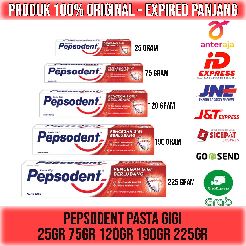 PEPSODENT PASTA GIGI 25gr 75gr 120gr 190gr 225gr