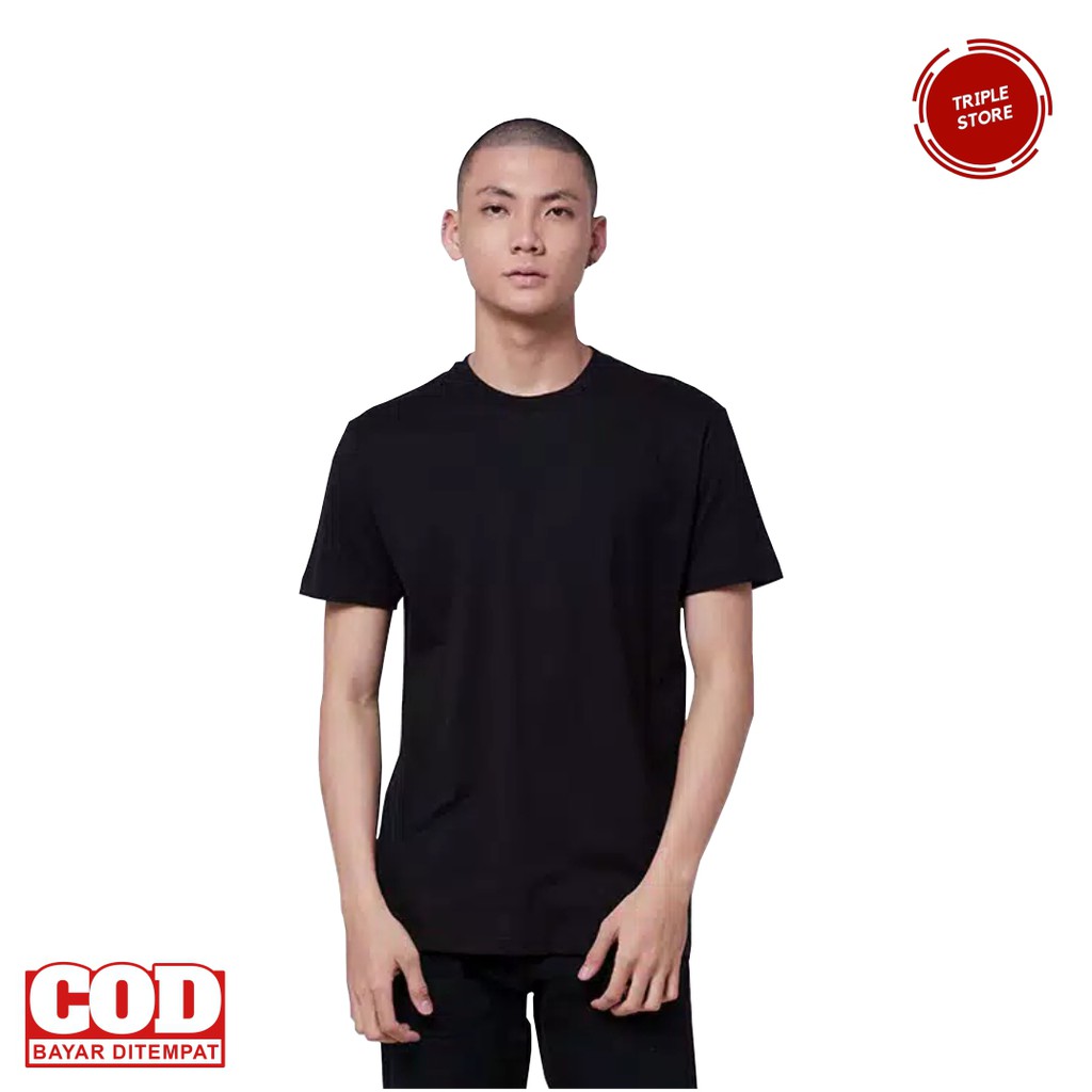  Kaos  Polos  Premium  Cotton Combed  30s  Lengan Pendek Warna 