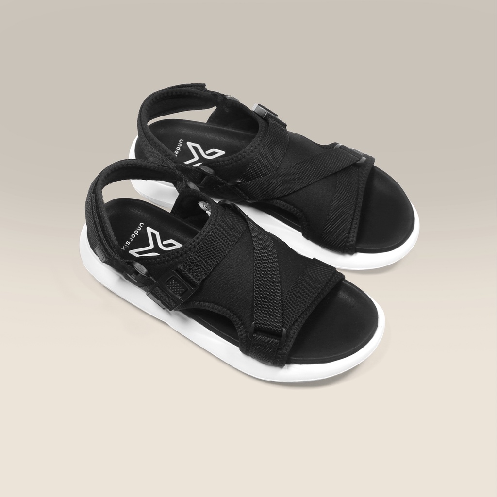 UNDERSIX - Ghea 555 Sandal Gunung Wanita Sandal Outdoor Cewe Sandal Gunung Kasual Sandal Cewe-GHEA 456 (HITAM)