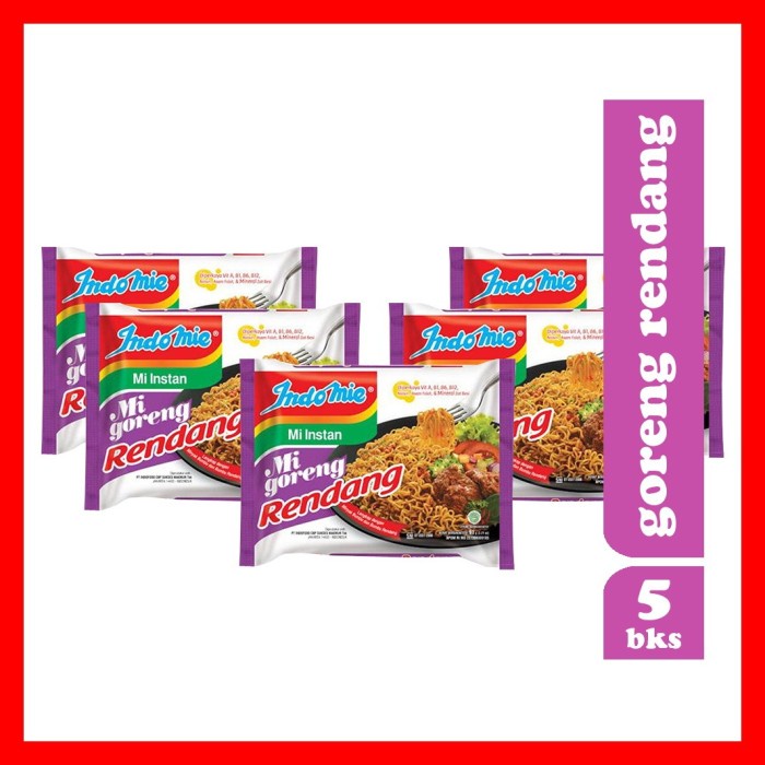 

s574gfd Paket Indomie Goreng Rendang 5Bks Ff064151E