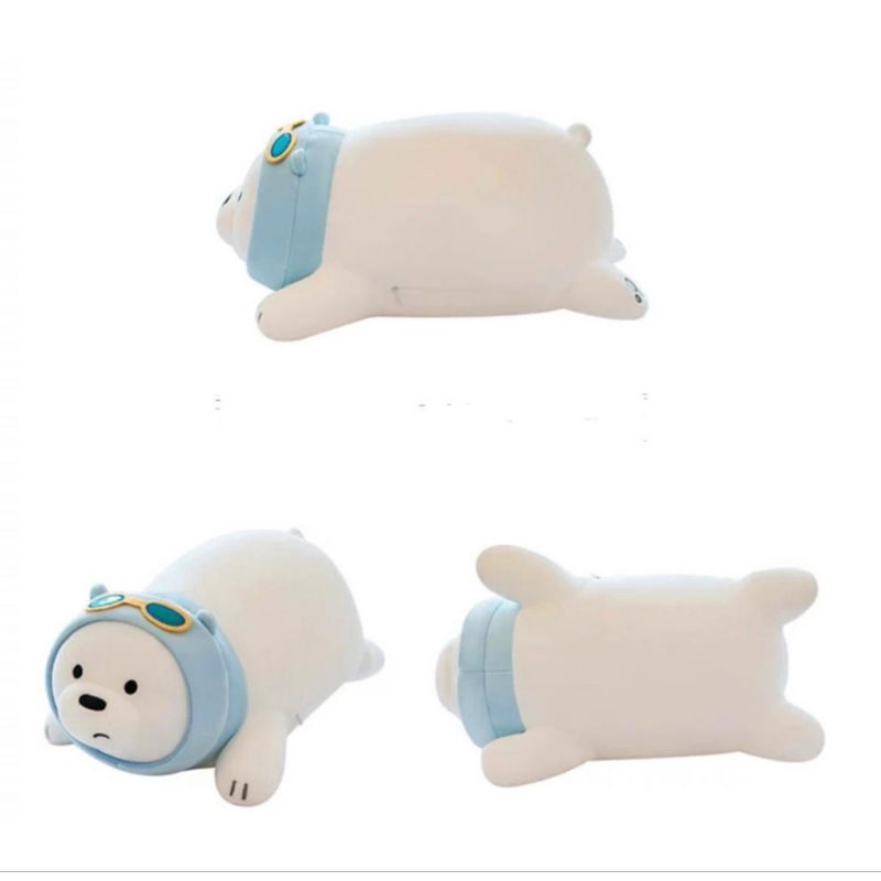 Boneka Miniso We Bare Bear Lovely Lying Plush Toy Panda Ice Bear Grizzly Boneka Miniso Lucu Miniso Set Boneka Mewah Mainan Sitting Plus Toy We Bears Bare