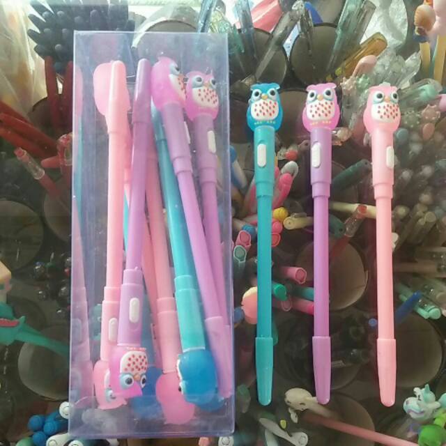 

Bolpen Gel LAMPU LED burung hantu