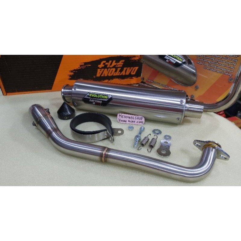 Knalpot Daytona Evolution Nmax old / Knalpot Daytona Nmax New Evolution  knalpot racing Daytona Nmax