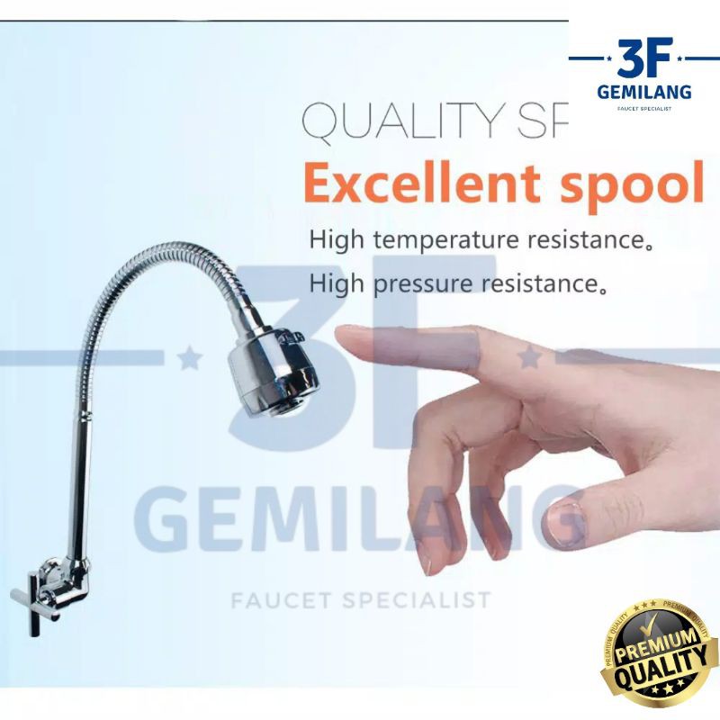 Sofo - Kran ANGSA DAPUR FLEXIBLE KEPALA BESAR 1/2 INCH PREMIUM QUALITY