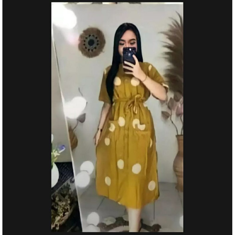 Daster Andin Ikatan Cinta Viral Motif Polka Daster Elsa Murah Kekinian