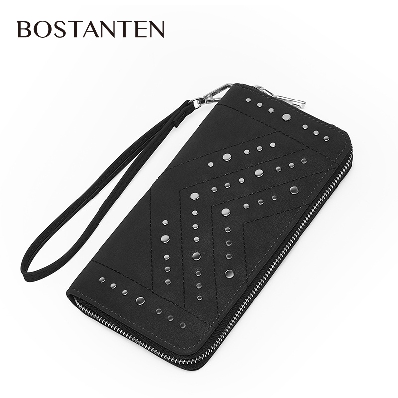 Bostanten Dompet Wanita Dompet Panjang Dompet Multi-kartu Dompet Ritsleting Wallet