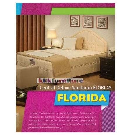Deluxe Sandaran Florida (set 200x200cm) CENTRAL SPRINGBED