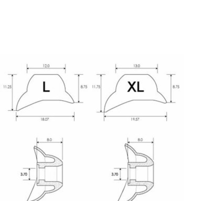 ACOUSTUNE AEX50 / AEX 50 Silicone Eartips