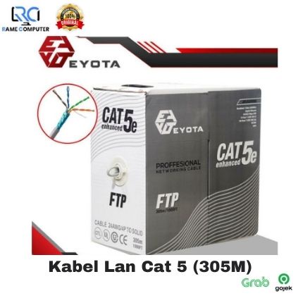 1 Box 305m KABEL LAN FTP (OUTDOOR)  Eyota Cat5E / kabel internet cat5